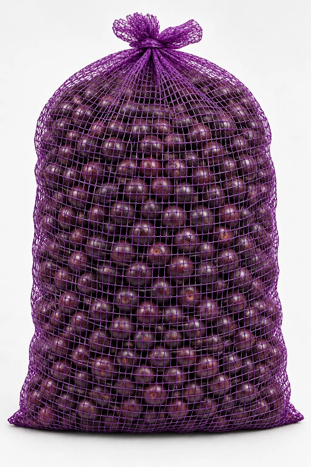 Bolsa de malla Raschel violeta con açaí