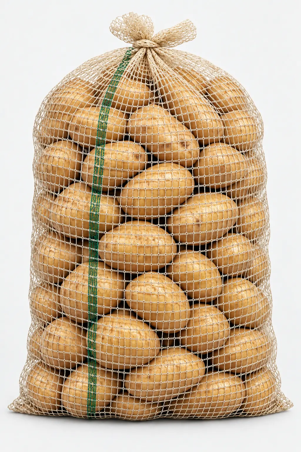 Bolsa de malla Raschel con papas para almacenamiento y transporte